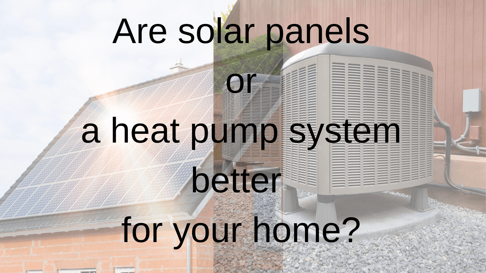 pool heat pump with solar panels